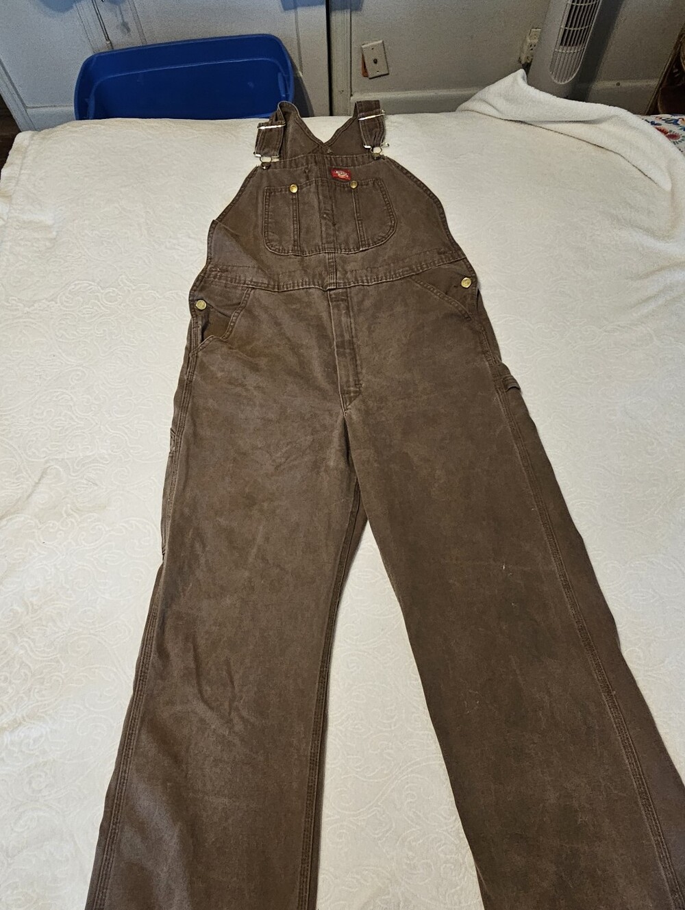 Dickies Men's Classic Unlined Duck Canvas Bib Overalls – 30x30 (Timber Brown)